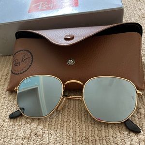 BRAND NEW NEVER WORN Ray Bans Hexagonal Flat Lenses